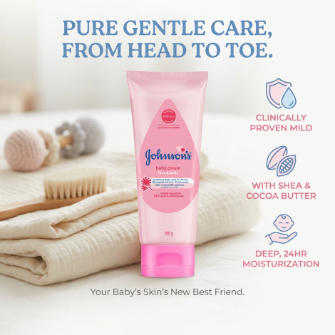 Johnson's Face & Body Baby Cream 100g (Thailand)