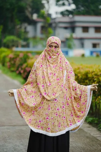 Suti Cotton Hijab with Niqab, Gher 150 and Front 45 Inch