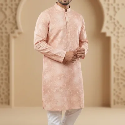 ছেলেদের কটন লাক্সারি পাঞ্জাবি