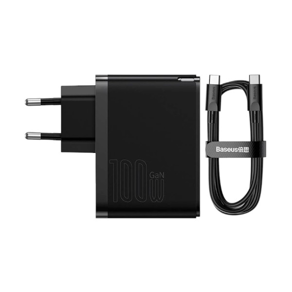 Baseus CCGP090201 GaN5 Pro USB & USB-C 100W EU চার্জার