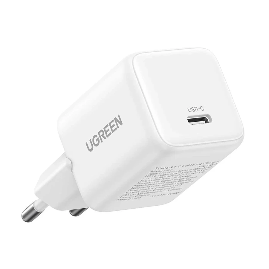 UGREEN X513 30W GaN USB-C Charger with 1m USB-C Cable White (EU)