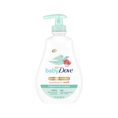 Dove বেবি সেনসিটিভ স্কিন কেয়ার ফ্র্যাগরেন্স ফ্রি ময়েশ্চার ওয়াশ 384 মিলি