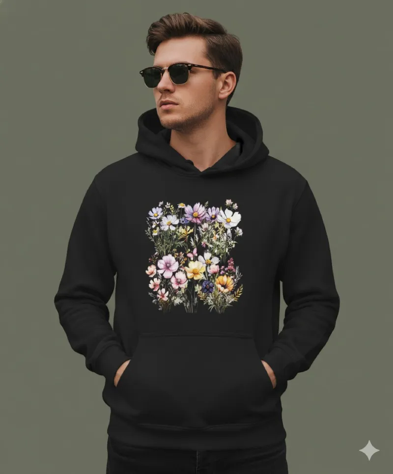 Pure Cotton Drop Shoulder Hoodie, 280 GSM, 6 Colours