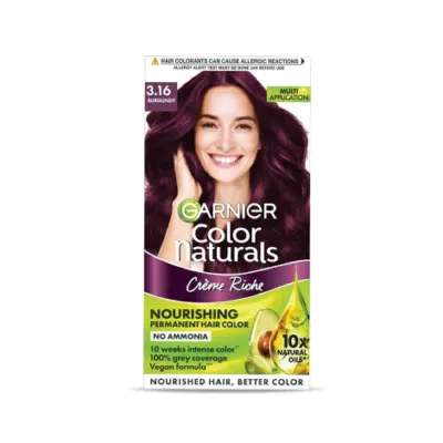 Garnier Color Naturals Creme Riche পার্মানেন্ট হেয়ার কালার 3.16 বারগান্ডি 70ml+60g