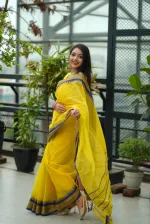 Half Silk Nokshi Paar Saree with Border Design, 4 Colours