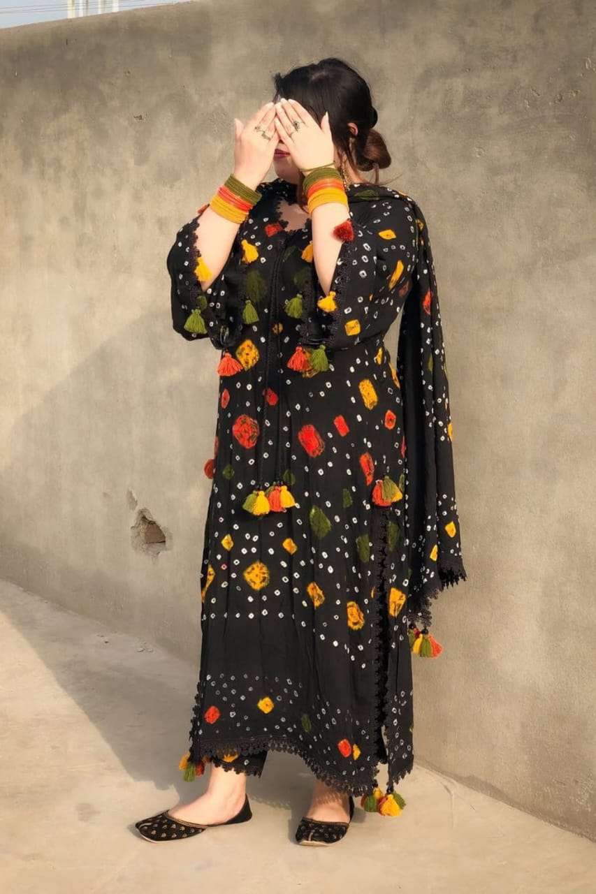 Pure Cotton Digital Print Three Piece, Sizes M to XXL
