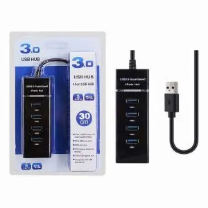 USB 3.0 হাব সুপার স্পিড 5Gbps LED ইন্ডিকেশন 4 পোর্ট
