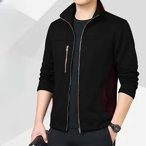 ছেলেদের China জ্যাকেট (কালো)