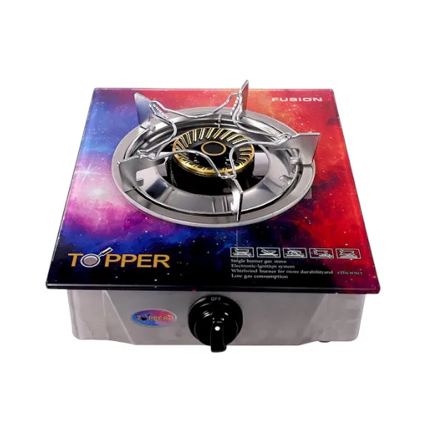 TOPPER Fusion সিঙ্গেল গ্লাস অটো গ্যাস স্টোভ LPG