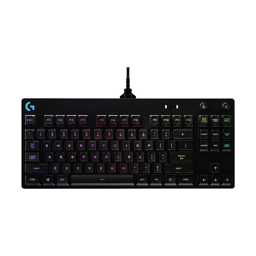 Logitech Pro Wired GX Blue Clicky Mechanical RGB Gaming Keyboard