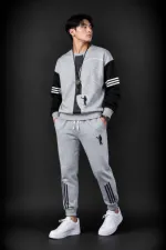 Men's Pure Cotton Full Sleeve T-Shirt and Trouser Set, 200 GSM