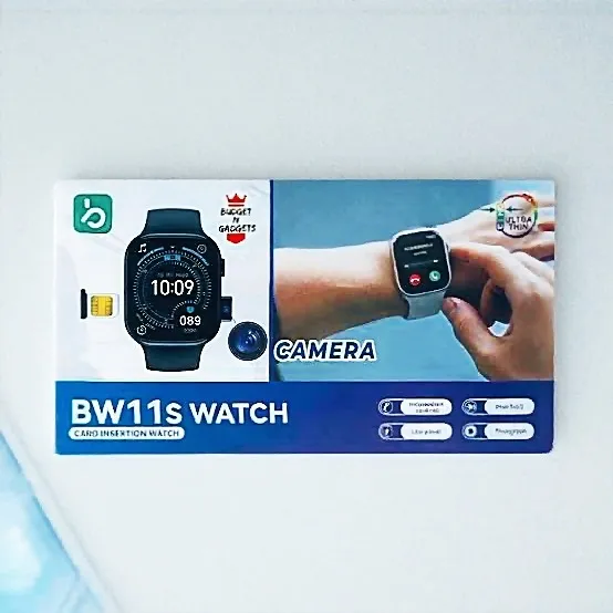 BW11s ক্যামেরা স্মার্ট ওয়াচ – SIM সাপোর্ট, ফিটনেস ট্র্যাকিং, 2.1 ডিসপ্লে