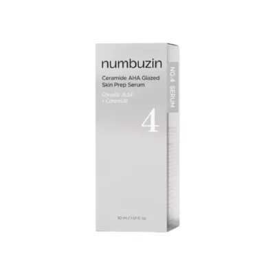 Numbuzin No.4 সেরামাইড AHA গ্লেজড স্কিন প্রেপ সিরাম 30ml