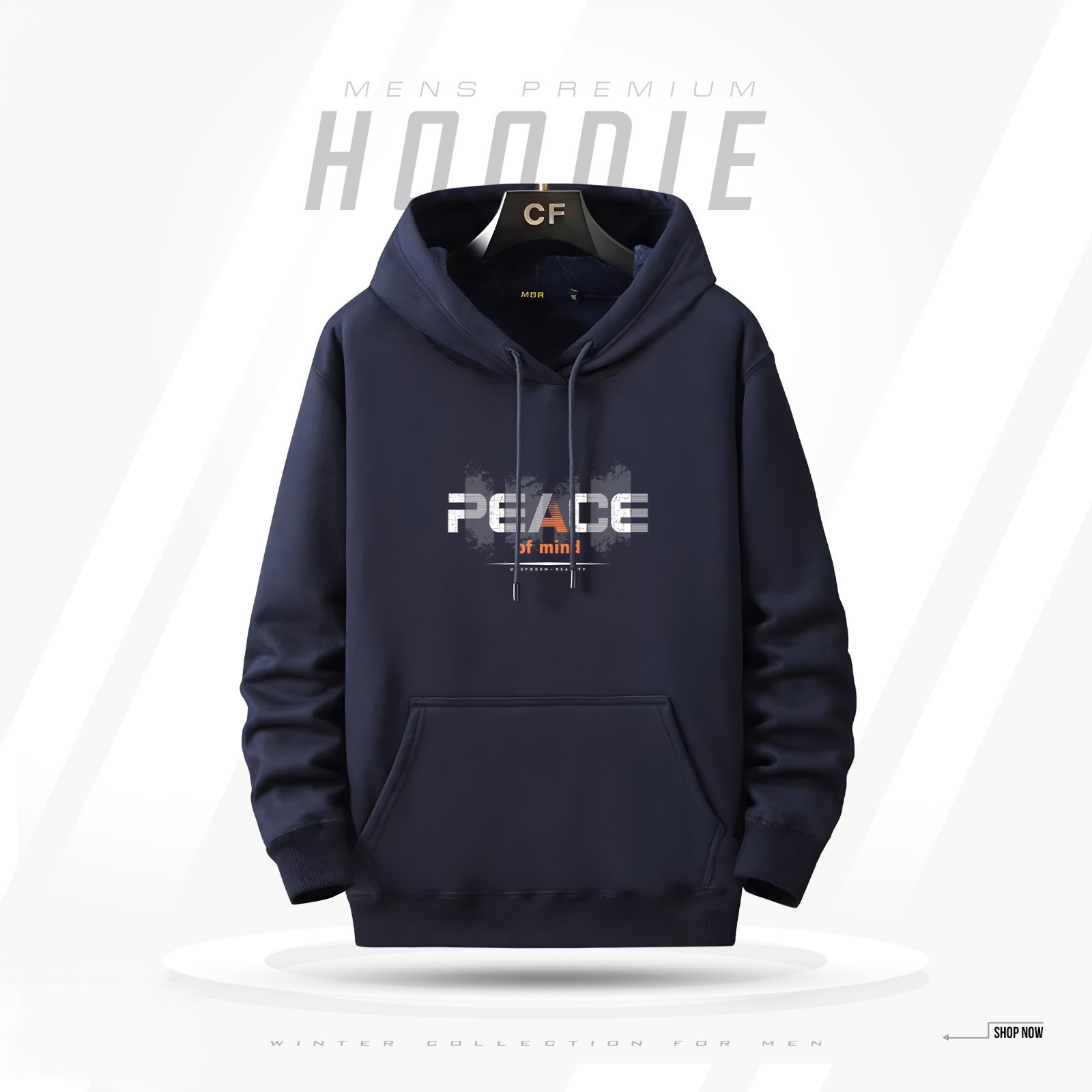 Men's Winter Hoodie Black