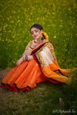 Soft Silk Digital Print Eid Saree with Tasselled Anchal