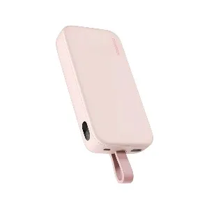 Momax PD5 20,000mAh 22.5W পাওয়ার ব্যাংক, Type-C কেবলসহ – গোলাপি