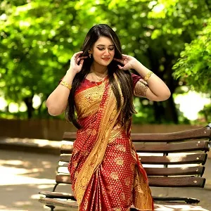 কাতান বেনারসি শাড়ি (ব্লাউজ পিস ছাড়া)