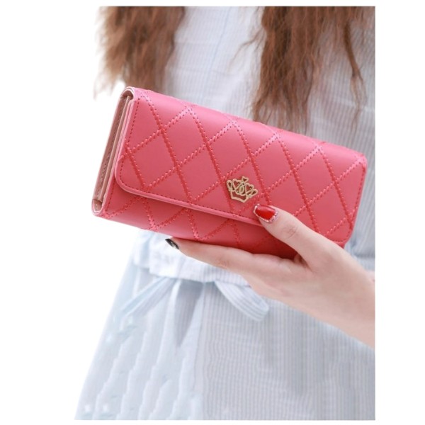 1pcs Women Ladies Leather Wallet Long Zip Purse Wallet