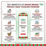 Snake Brand প্রিকলি হিট ক্লাসিক কুলিং পাউডার 280g