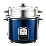 VISION রাইস কুকার 3.0 লিটার REL-50-05 SS ব্লু (ডাবল পট)