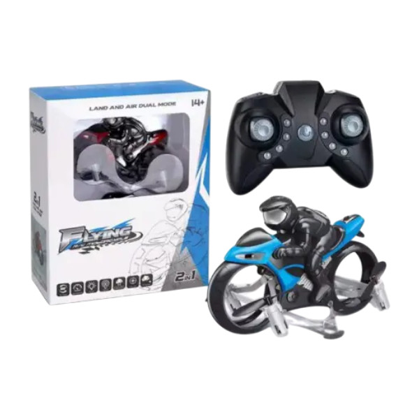 Flying Motorcycle for Land and Air Dual-mode Drone Car Model