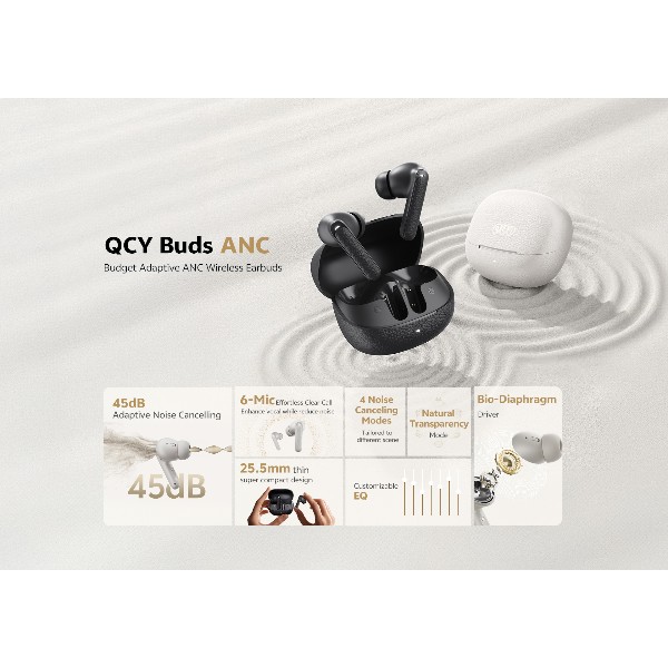 QCY HT15 Buds ANC TWS Earbuds – Blue