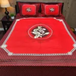 Panel Cotton Bed Sheet 7 x 8 Feet, 3 Colours