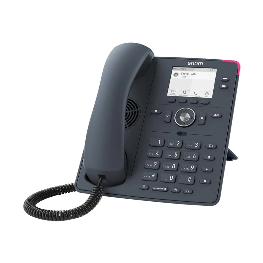 Snom D150 2-SIP PoE Slate Gray Desk IP Phone Set without Adapter