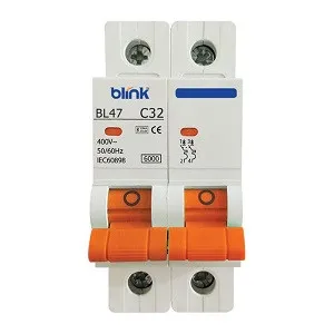 Blink ডাবল পোল সার্কিট ব্রেকার (MCB) 32A 03KA