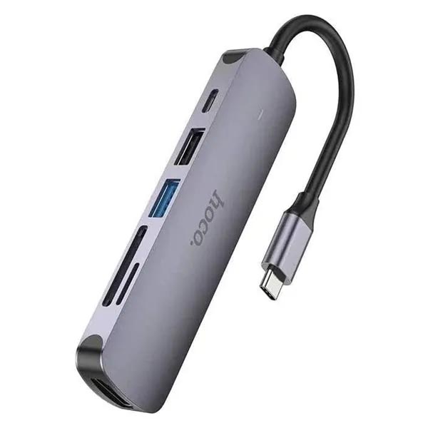 হোকো HB28 6-ইন-1 মাল্টিফাংশন USB টাইপ-সি হাব