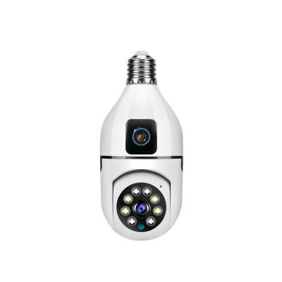 V380 SQ002 3MP বাল্ব ক্যামেরা, Wi-Fi IP ক্যামেরা
