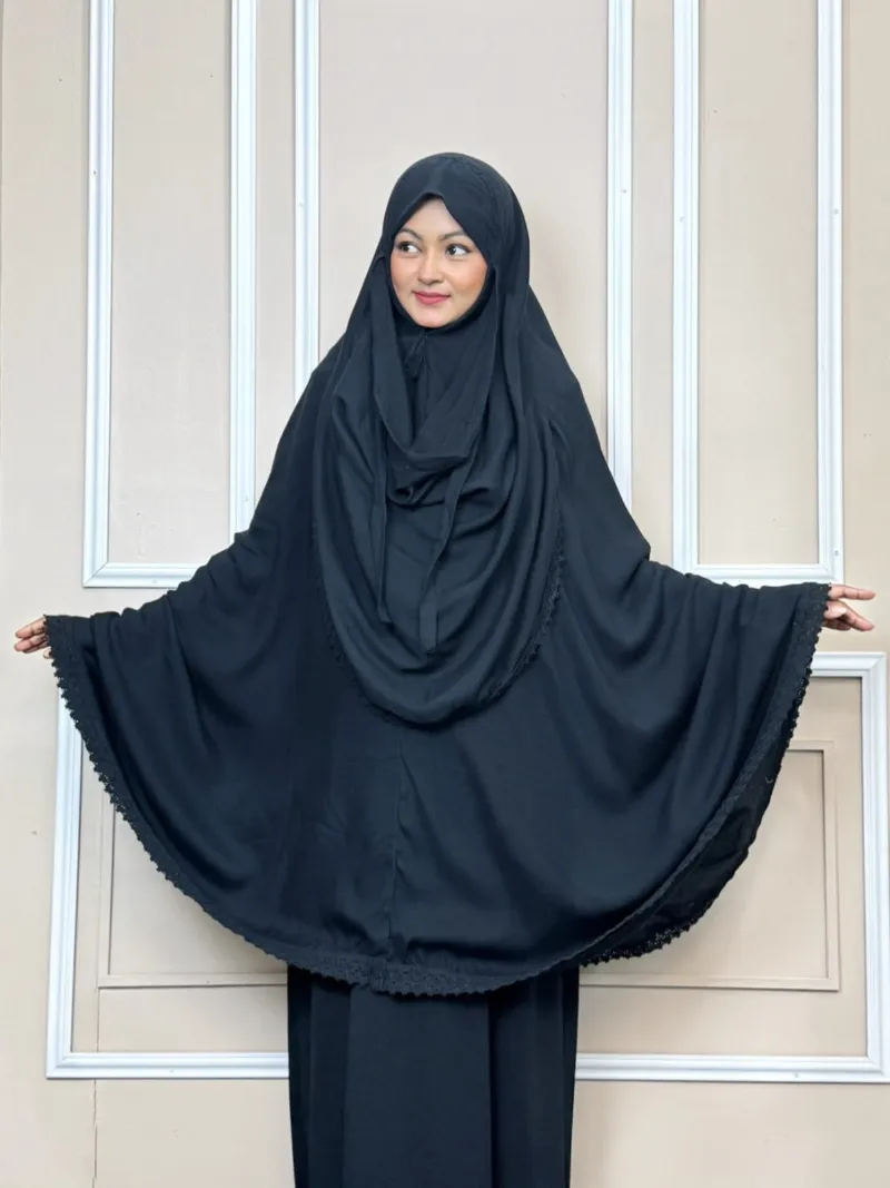 মহিলাদের ভিসকস কটন হিজাব 30 ইঞ্চি নিকাবসহ, 6 রং