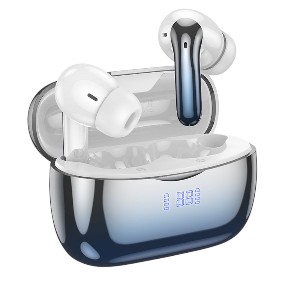 Hoco EQ16 ANC+ENC TWS Wireless Bluetooth Earbuds – Blue Glaze