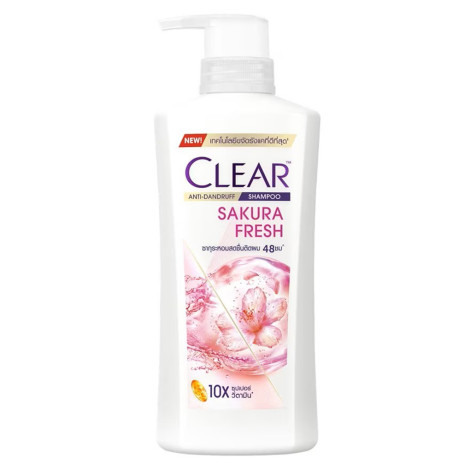 Clear Sakura Fresh Anti-Dandruff Shampoo 370ml (Thailand)