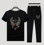 Men's Pure Cotton Tee and 280 GSM Trouser Combo, 6 Colours