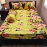 4 Piece Twill Cotton King Size Bed Sheet Set, 4 Colours