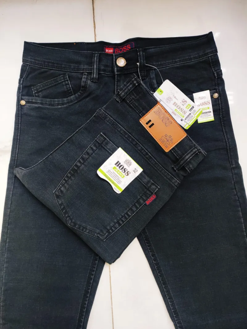 Men's Semi Narrow Slim Fit Denim Pant, 12 oz Stretch Cotton