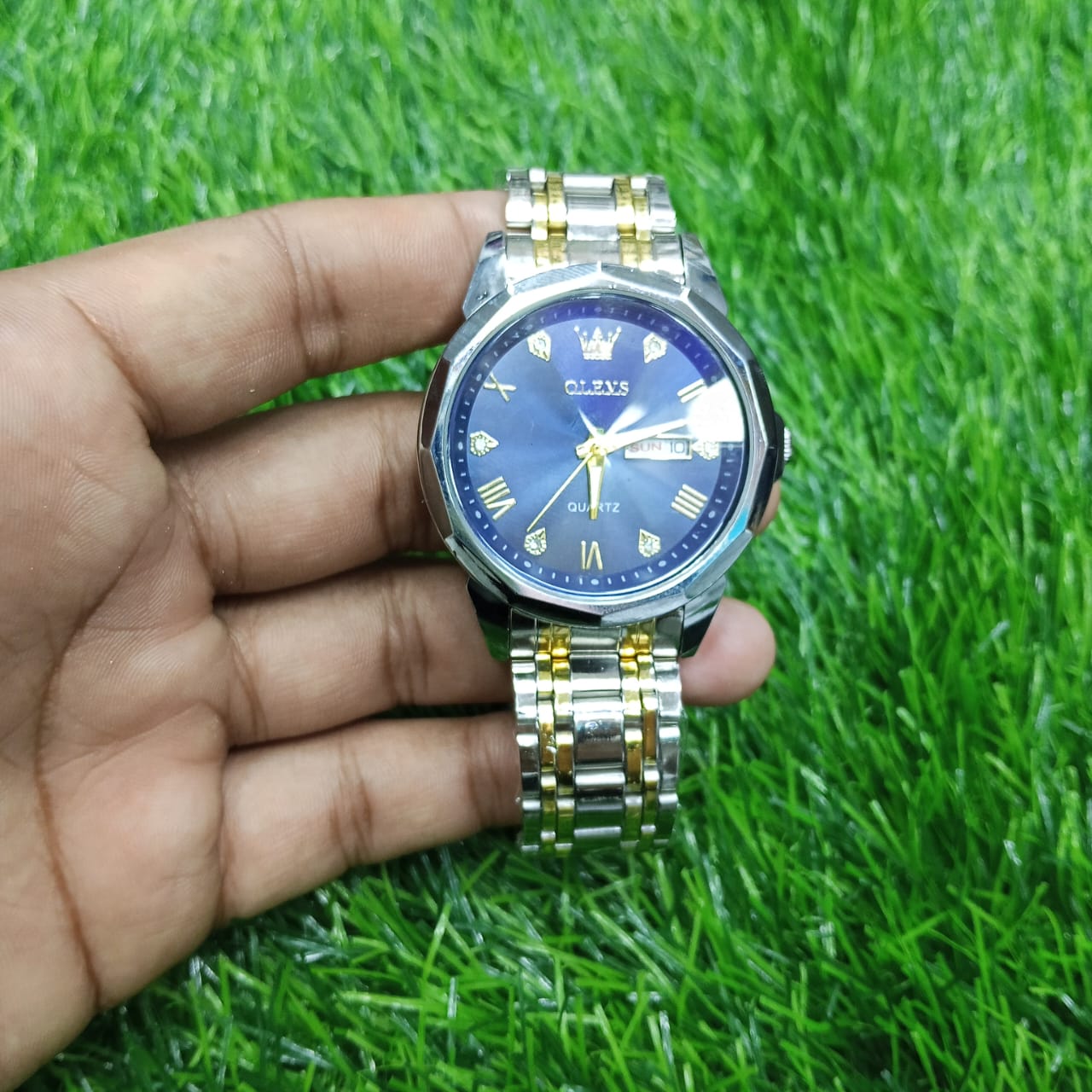 OLEVS 9931G ছেলেদের কোয়ার্টজ ঘড়ি, নেভি ব্লু