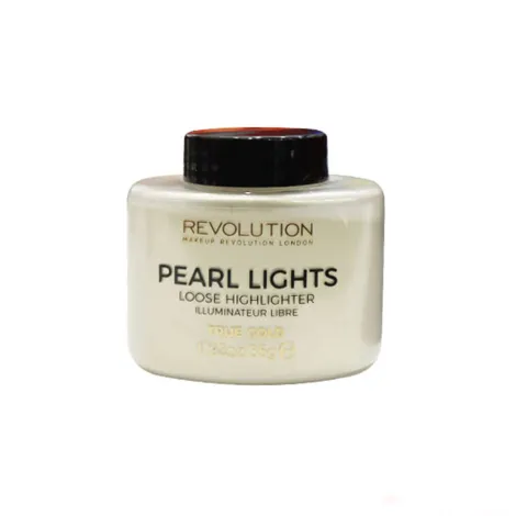 Makeup Revolution Pearl Lights লুজ হাইলাইটার পাউডার 35g - শেড True Gold
