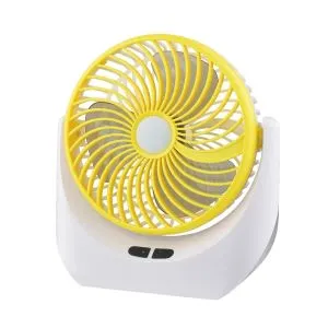 LED লাইটসহ লিথিয়াম রিচার্জেবল মিনি টেবিল ফ্যান JY-1880 (2400 mAh ব্যাটারি)