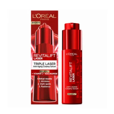 L'Oreal Revitalift Laser Triple Laser অ্যান্টি এজিং ক্রিমি সিরাম 50ml