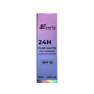 Everly Beauties Pure Matte ফুল কভারেজ ফাউন্ডেশন - ইয়েলো