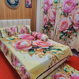 ওয়াটারপ্রুফ চায়না প্রিমিয়াম ৩ডি ডিজাইন বেড শিট