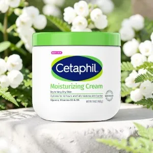 Cetaphil ময়েশ্চারাইজিং ক্রিম শুষ্ক থেকে অতিরিক্ত শুষ্ক, সংবেদনশীল ত্বক 453g