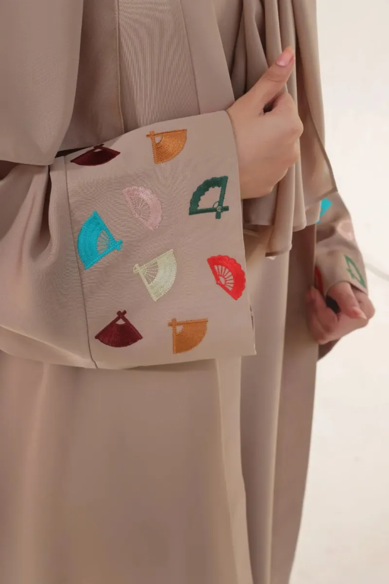 Koti and Inner Borka Set with 72/30 Hijab, 4 Colours