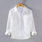 ফুল স্লিভ ডাবল পকেট কটন শার্ট (ছেলেদের)