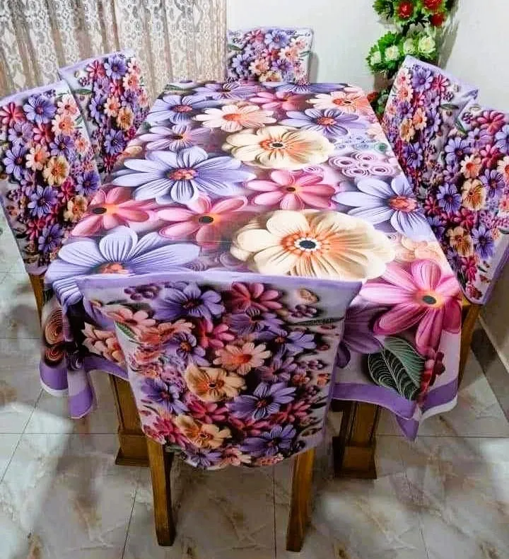 3D প্রিন্ট টেবিল ক্লথ সেট, হোম কালেকশন