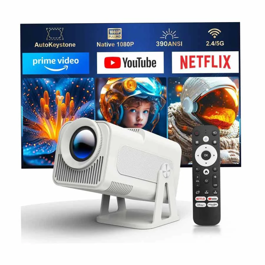 Magcubic HY320 NTV 390 ANSI Lumens 1080P Netflix & YouTube Projector