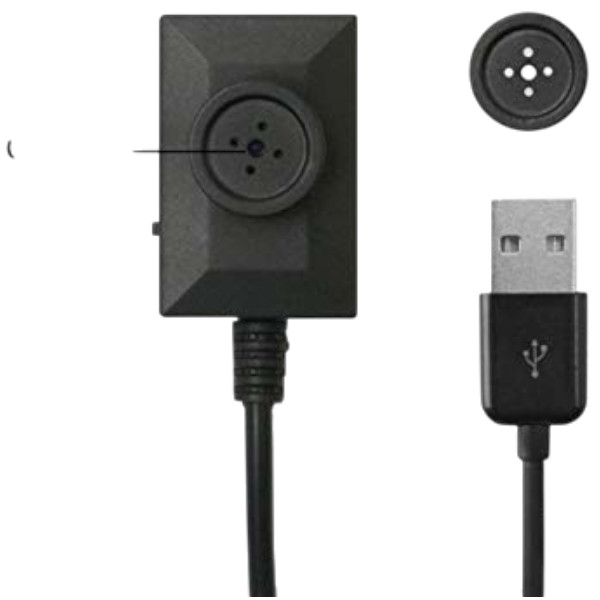 USB Cable Mini Wired Button Spy Hidden Camera Video recording
