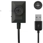 USB কেবল মিনি ওয়্যার্ড বাটন স্পাই হিডেন ক্যামেরা